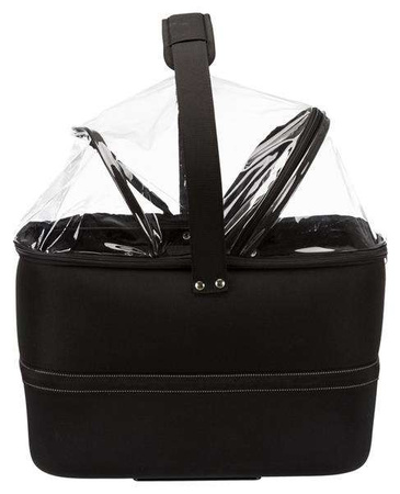 Kosz na rower, 41x47x39cm, czarny