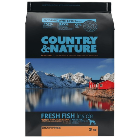 Country&Nature Oceanic ryby białe morskie dla psa 3 kg