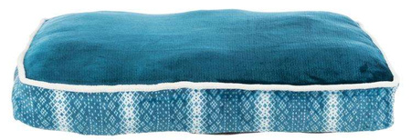 Poduszka Lumi, prostokątna, 70 x 50 cm, petrol/biała