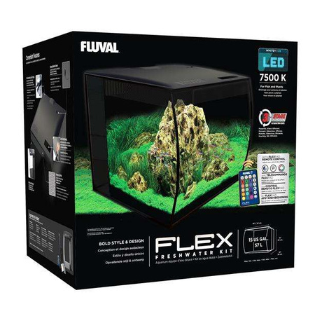 Zestaw akwarium Fluval Flex 57 L, czarny