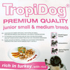 Tropidog premium junior small&medium indyk z ryżem 500g, 2,5kg, 8kg