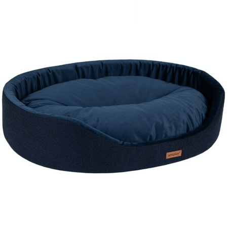 amiplay Siena legowisko owalne dla psa granatowe S