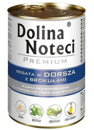 Dolina noteci premium pies dorsz i brokuły puszka 400g
