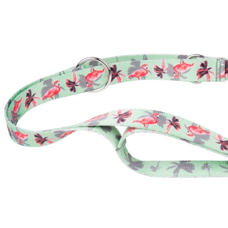 amiplay BeHappy 7in1 smycz regulowana Flamingo M