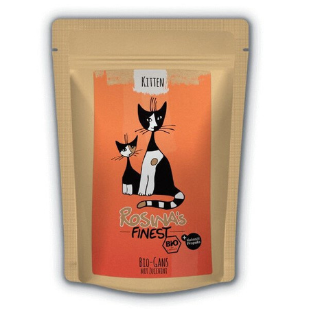 Rosina's finest kitten bio gęś z cukinią 85 g - tylko u nas!