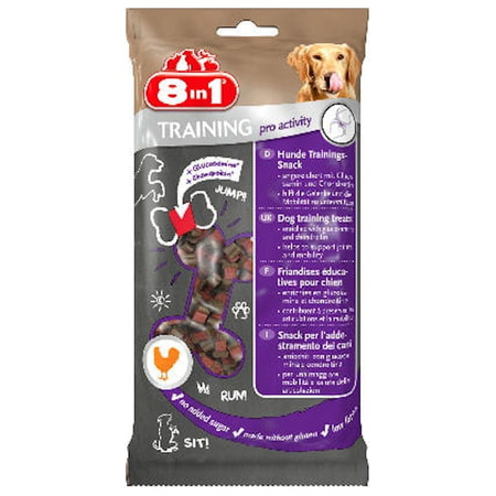 8in1 training treats pro activity z kurczakiem dla psa 100 g