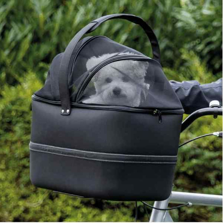 Kosz na rower, 41x47x39cm, czarny