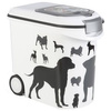 Curver pojemnik na karmę czarno-biały psy 54l / 35l / 4,5l