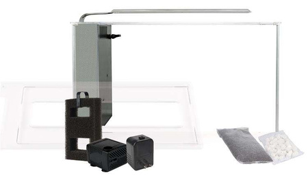 Akwarium szklane Fluval SPEC V z LED, 19L, 52 cm x 29.5 cm x 19 cm, białe