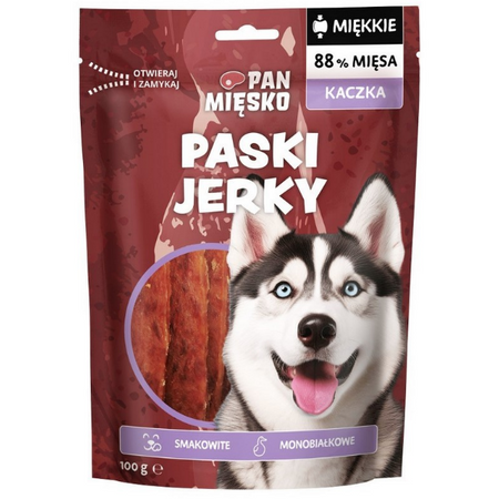 Pan Mięsko Paski Jerky Kaczka 100 g