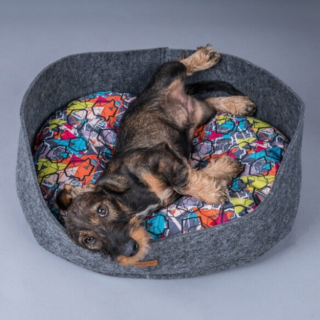 amiplay Hygge 2in1 filcowe legowisko owalne dla psa S