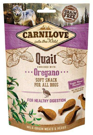 Carnilove soft snack quail & oregano 200g
