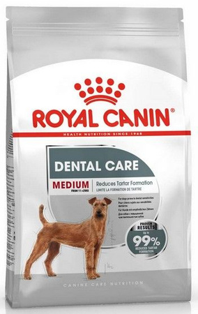 Royal canin medium dental care karma sucha dla psów dorosłych ras średnich redukująca kamień nazębny 1kg