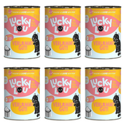 ZESTAW Lucky Lou Lifestage Adult drób i jagnięcina 6 x 400 g