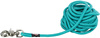Smycz treningowa, dla psa, morski błękit, okrągła, linka pleciona, S–L: 5 m/o 6 mm, z karabińczykiem spustowym