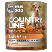 John Dog Country Line Junior królik i wieprzowina 800 g