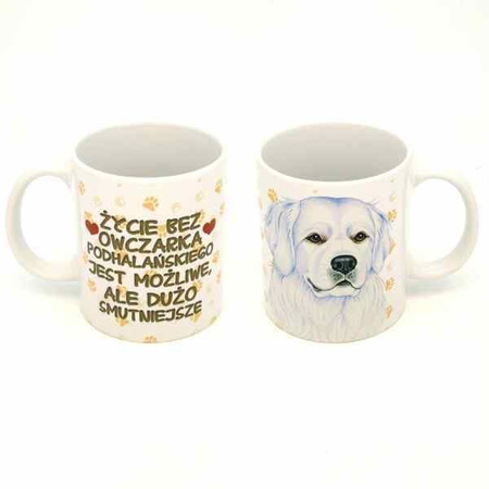 Power gift kubek z pupilem owczarek podhalański 300 ml