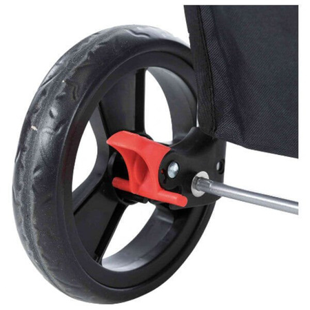 Wózek dla zwierząt, 47 × 100 × 80 cm, czarny