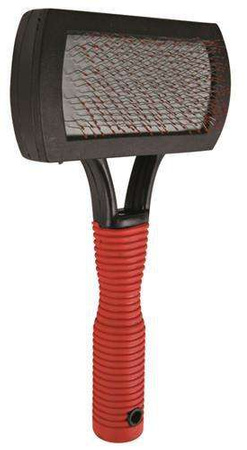 MIĘKKA SZCZOTKA Z GUMOWĄ RĄCZKĄ 10 x 17 cm