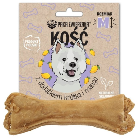 Paka Zwierzaka kość królik i mango M 12 cm