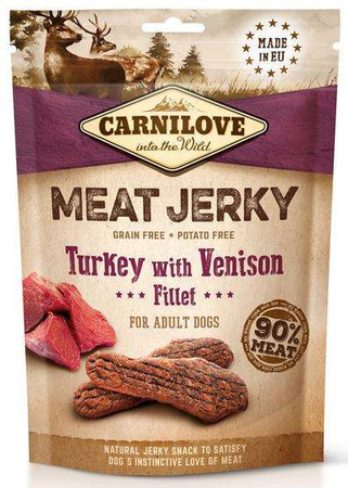 Carnilove jerky turkey with venison fillet 100g
