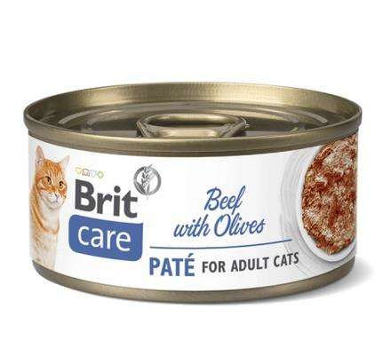 Brit care beef pate & olives dla kota 70g