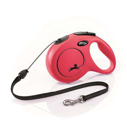 FLEXI SMYCZ New Classic SZNUREK 8 m, ROZM. M ,CZERWONA, 20kg