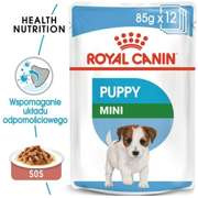 Royal Canin Mini Puppy karma mokra w sosie dla szczeniąt, od 2 do 10 miesiąca życia, ras małych saszetka 85g