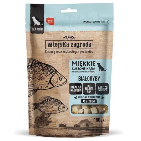 Wiejska Zagroda białoryby kąski dla psa 100 g