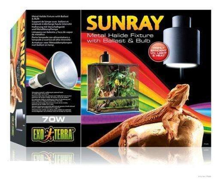 Lampa halogenowa SunRay z żarówką i balastem, 70W