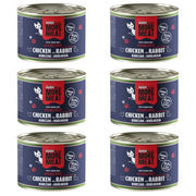 ZESTAW BUBAlicious More Meat Sterilised kurczak z królikiem 6 x 185g