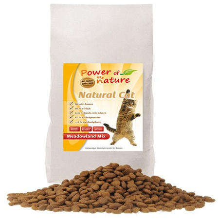 Power of nature natural cat meadowland mix 500 g, 2 kg