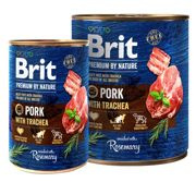 Brit premium by nature pork & trachea puszka 400g