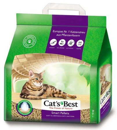 Żwirek cat's best nature gold/smart  pellets 10 l drewniany zbrylający gruby dla kota