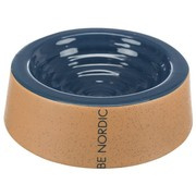 BE NORDIC, miska, dla psa, ciemnoniebieski/beżowy, ceramiczna, 0,2l/ 16 cm