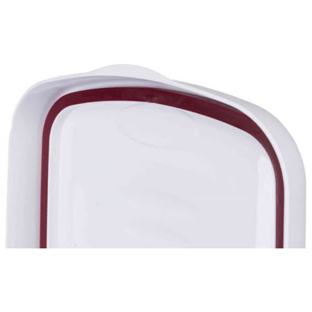 Pojemnik na karmę, 15 l/22 × 41 × 33 cm, przezroczysty/biały