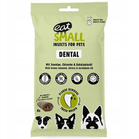 EAT SMALL Dental gryzaki z insektów dla psa 120 g