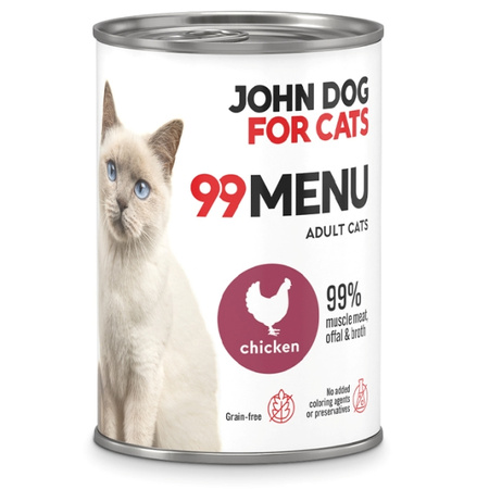 John Dog for Cats 99 Menu kurczak 400 g