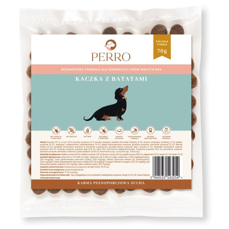 Perro kaczka z batatami dla psa 70 g