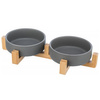 Trixie miski ceramiczne na stojaku dla psa 0.3 l / 31 × 6 × 16 cm