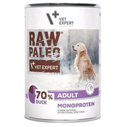 Karma mokra dla psów Vet Expert Raw Paleo Adult kaczka 400 g