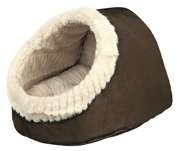 Legowisko-domek Timur , 35 × 26 × 41 cm, brązowo/beżowe