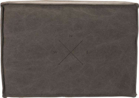 Poduszka BE NORDIC Föhr, 80 × 55 cm, ciemnoszara