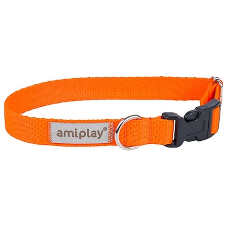 amiplay Samba pomarańczowa obroża regulowana XL