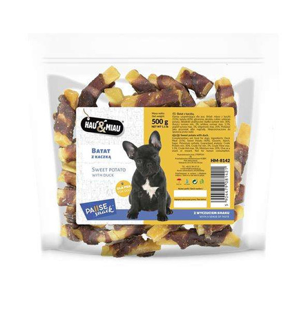 Pausesnack przysmak dla psa, batat z kaczką 500g