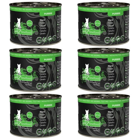 ZESTAW Catz Finefood Purrrr N.123 Konina 200 g x 6 szt