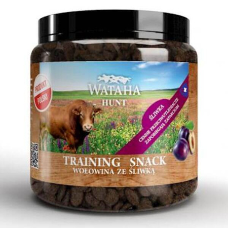Przysmak dla psa Wataha Hunt Training Snack wołowina ze śliwką 300g