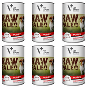 ZESTAW Karma morka dla psów Vet Expert Raw Paleo Puppy wieprzowina 6 x 400 g