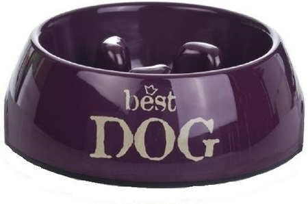 Miska spowalniająca 300ml dla psa z melaminy best dog 300ml fioletowa