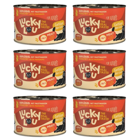 ZESTAW Lucky Lou Lifestage Adult drób 6 x 200 g